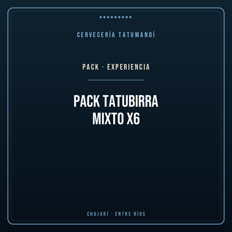 Pack TatuBirra Mixto x6