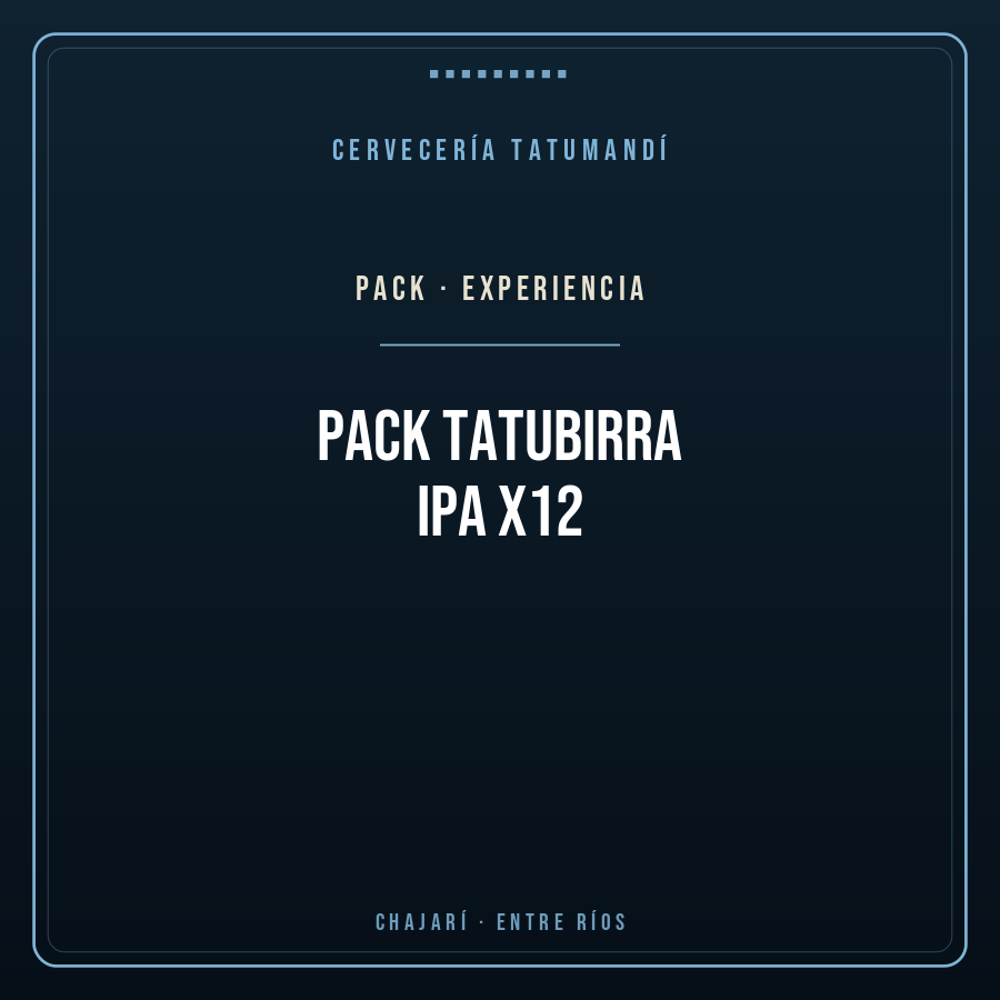 Pack TatuBirra IPA x12