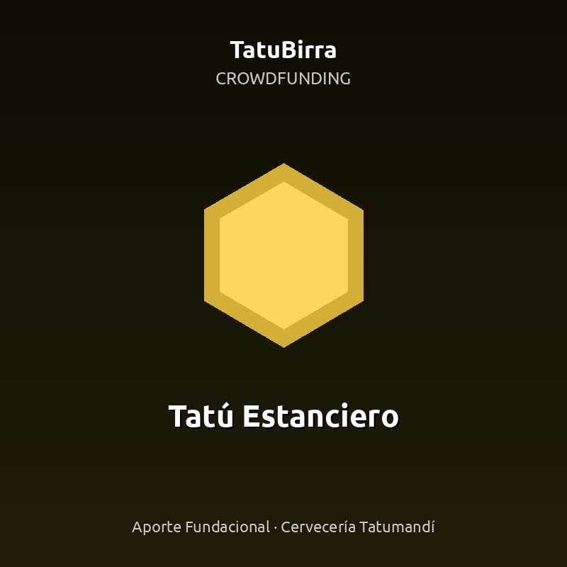 Aporte Crowdfunding - Tatú Estanciero