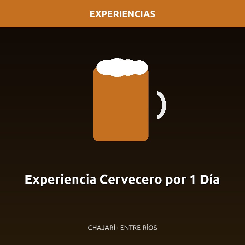 Experiencia Cervecero por 1 Día