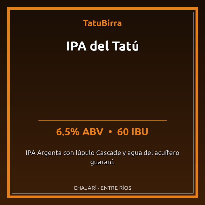 IPA del Tatú