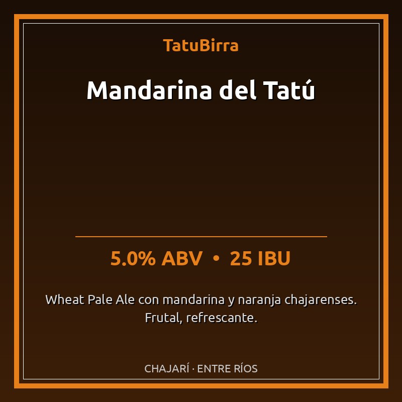 Mandarina del Tatú