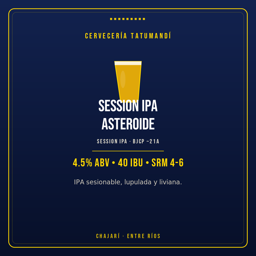 Session IPA Asteroide