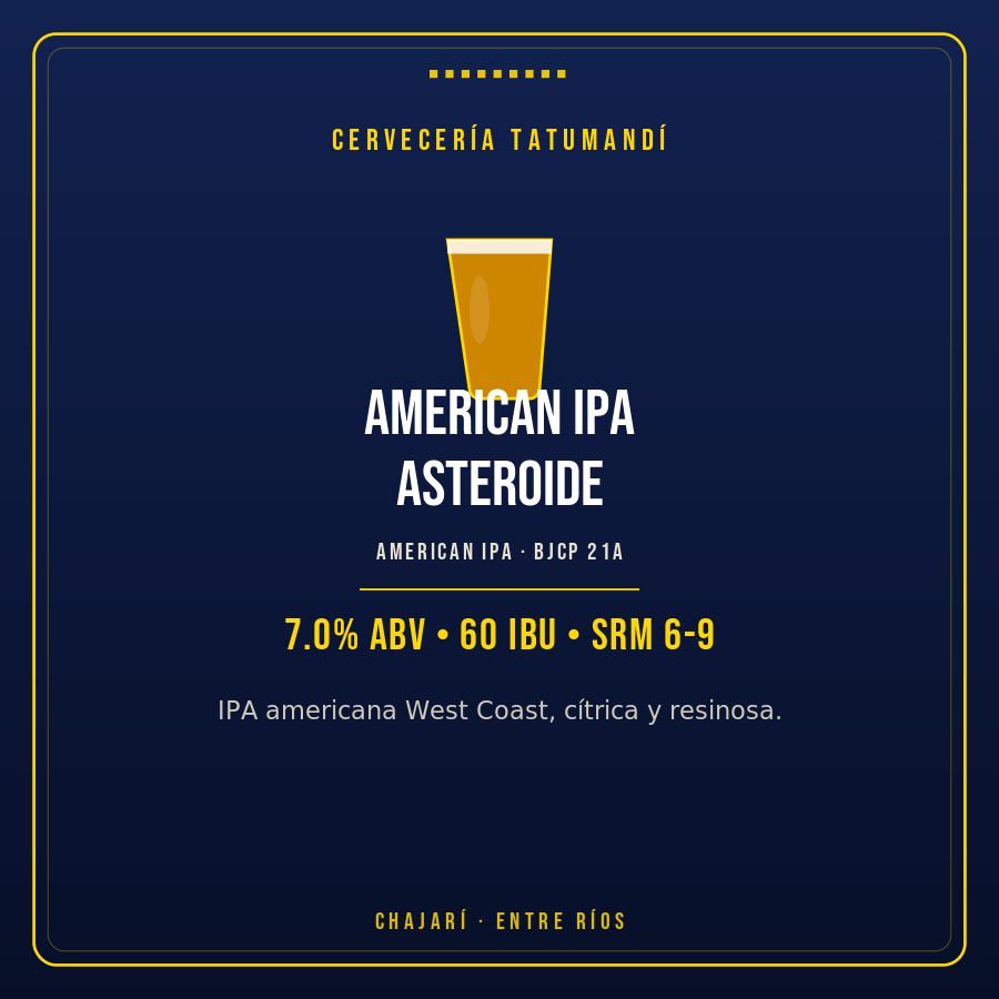 American IPA Asteroide