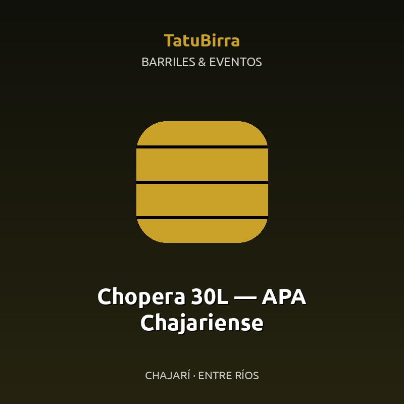 Chopera 30L — APA Chajariense