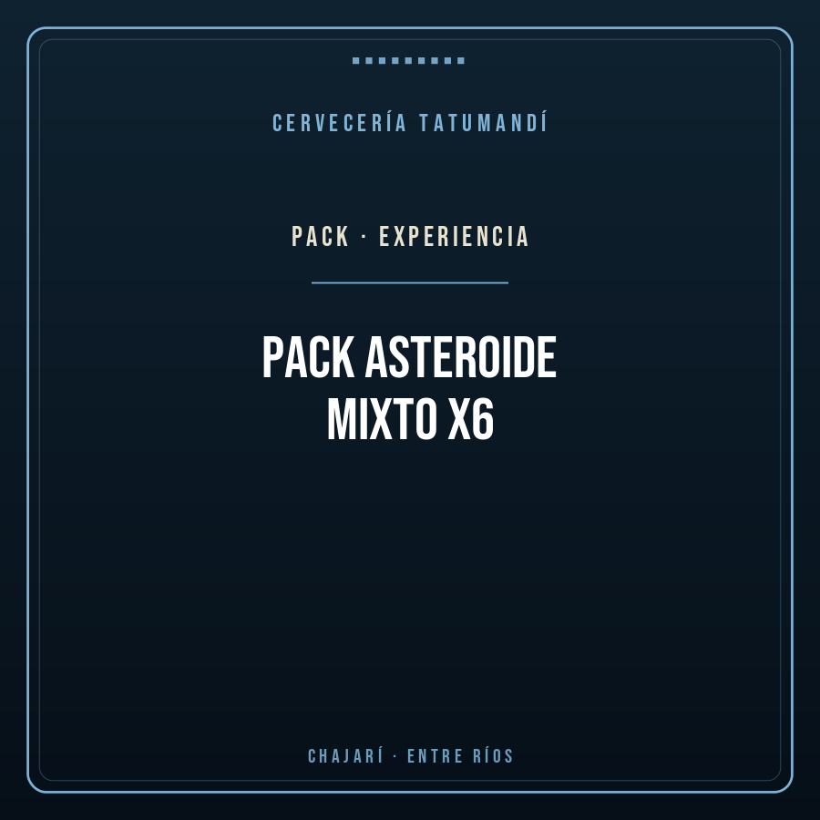 Pack Asteroide Mixto x6