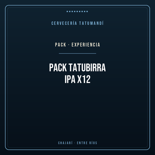 Pack TatuBirra IPA x12