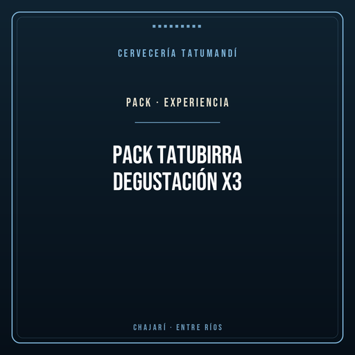 Pack TatuBirra Degustación x3