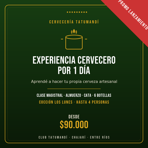 Experiencia Cervecero por 1 Día