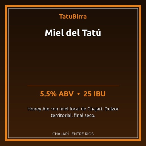 Miel del Tatú
