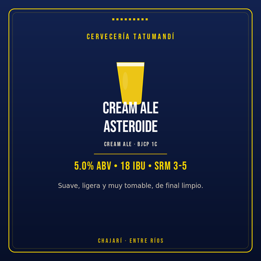 Cream Ale Asteroide