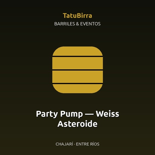Party Pump — Weiss Asteroide
