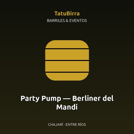 Party Pump — Berliner del Mandí