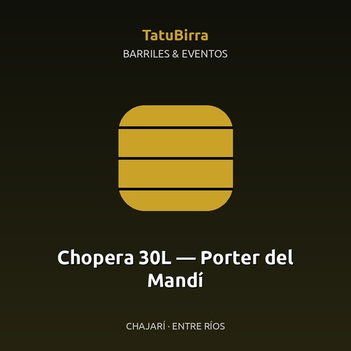 Chopera 30L — Porter del Mandí