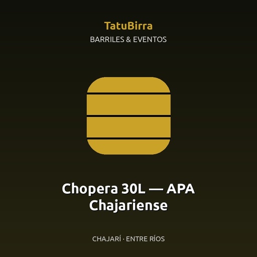 Chopera 30L — APA Chajariense