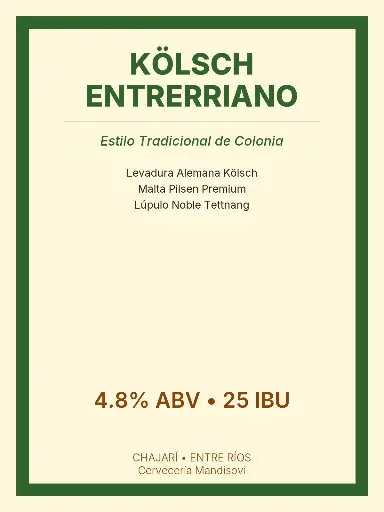 [BEER-KOL-001] Kölsch Entrerriano